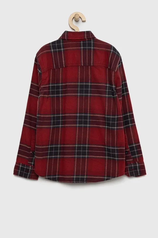 Παιδικό βαμβακερό πουκάμισο Abercrombie & Fitch κόκκινο