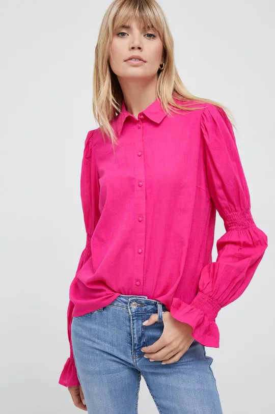 ροζ Βαμβακερό πουκάμισο Y.A.S Γυναικεία