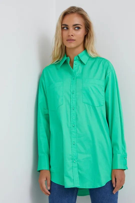 πράσινο Βαμβακερό πουκάμισο Y.A.S Γυναικεία