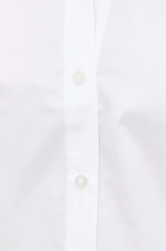 Βαμβακερό πουκάμισο Guess λευκό