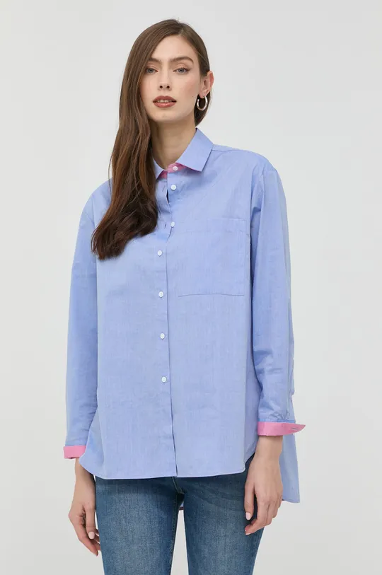plava Pamučna košulja MAX&Co. Ženski