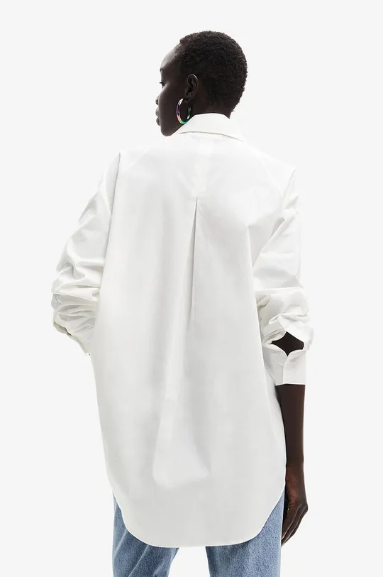 λευκό Βαμβακερό πουκάμισο Desigual