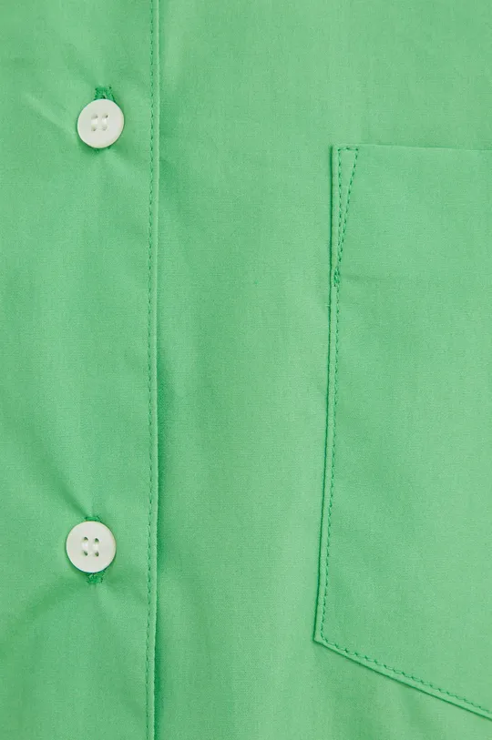 Βαμβακερό πουκάμισο Samsoe Samsoe πράσινο