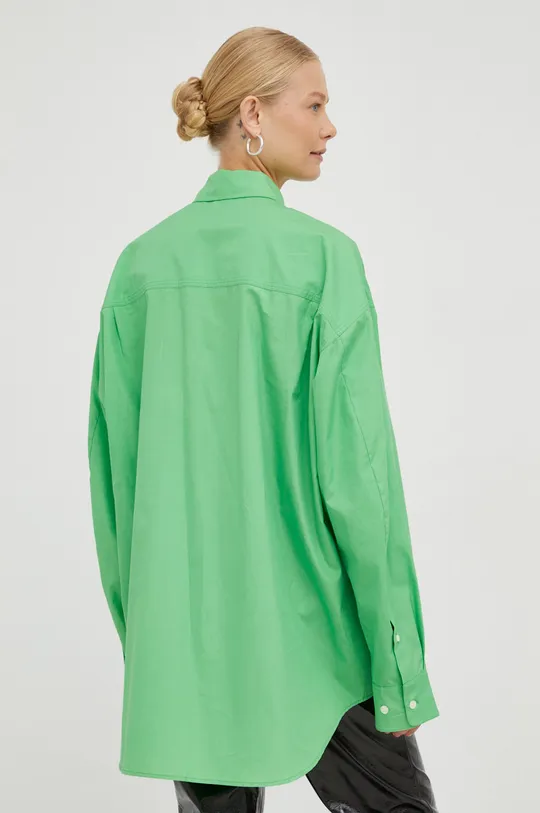πράσινο Βαμβακερό πουκάμισο Samsoe Samsoe