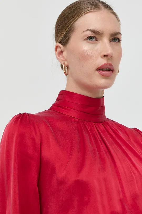 czerwony Elisabetta Franchi bluzka jedwabna