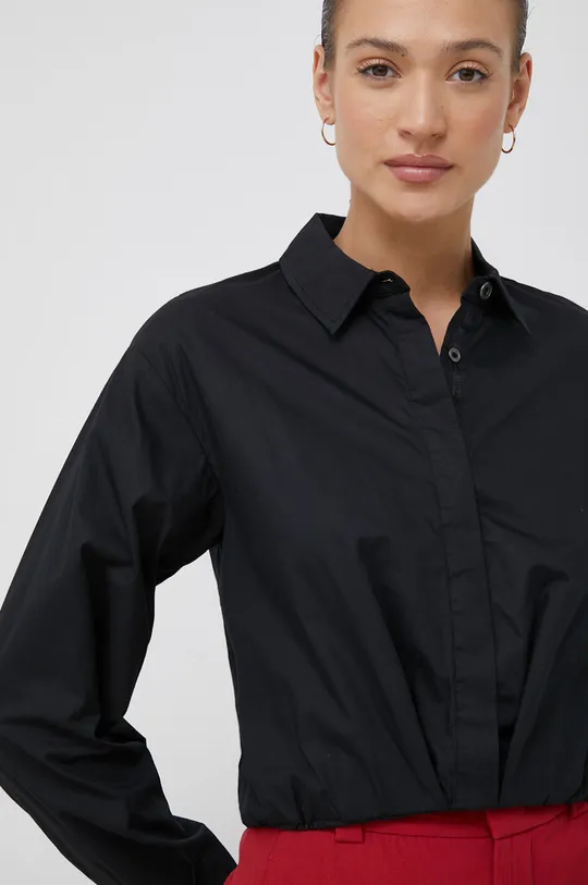čierna Bavlnená košeľa Dkny