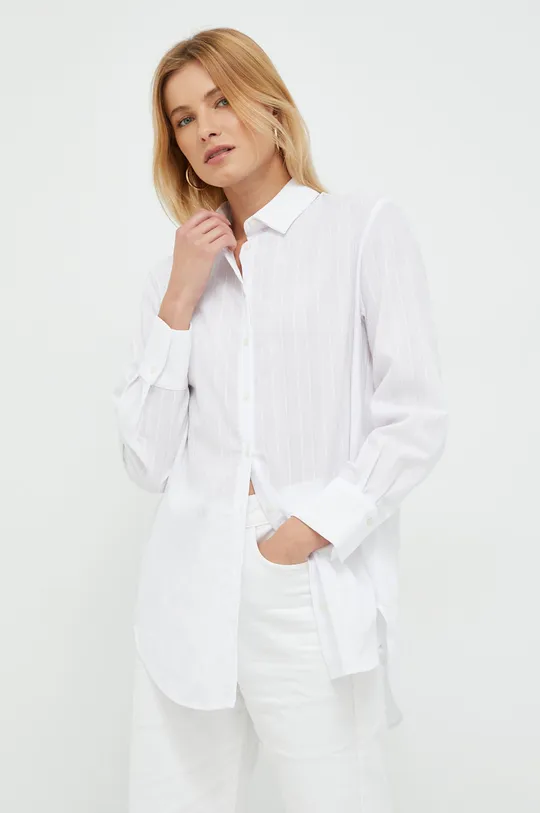 biały Sisley koszula Damski