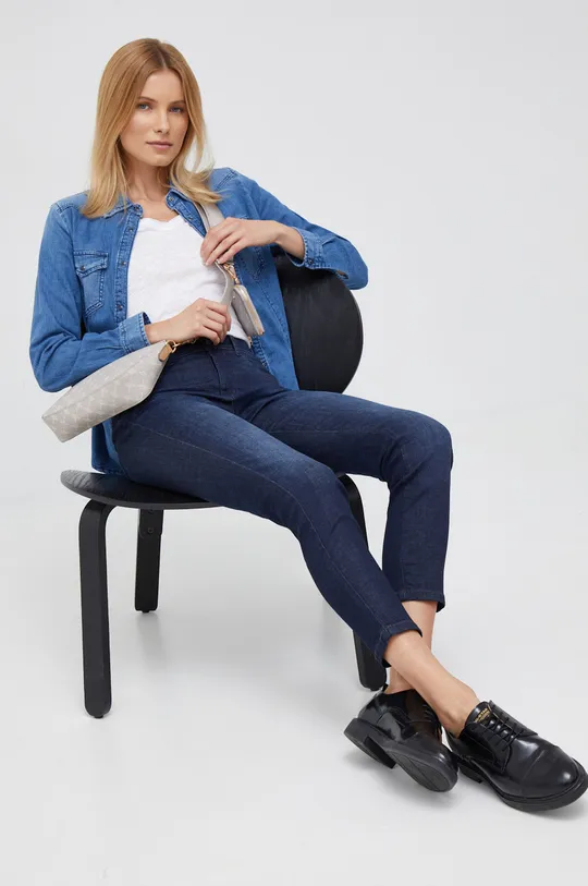 Sisley koszula jeansowa 99 % Bawełna, 1 % Elastan