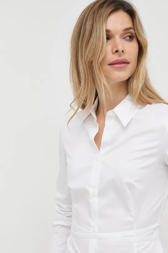 λευκό Βαμβακερό πουκάμισο Trussardi Γυναικεία