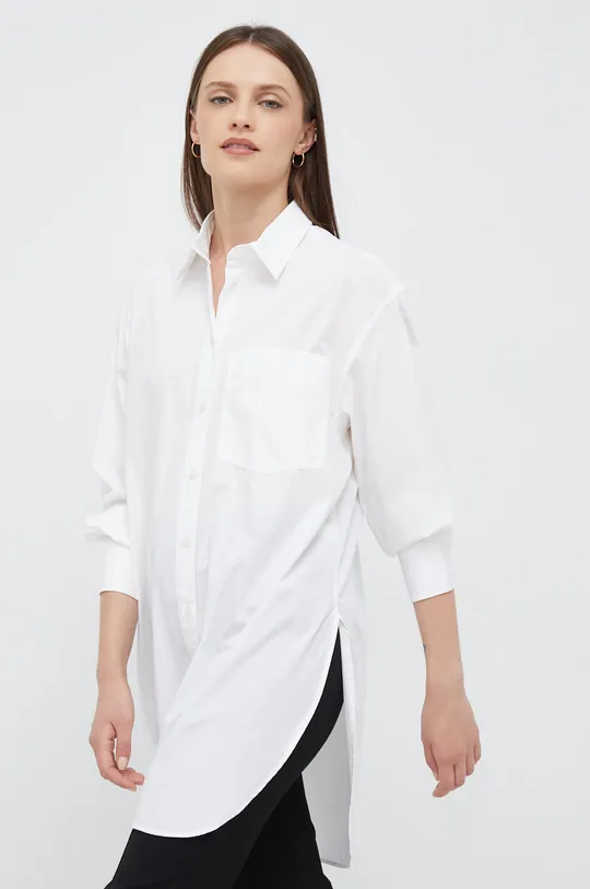 λευκό Βαμβακερό πουκάμισο GAP Γυναικεία
