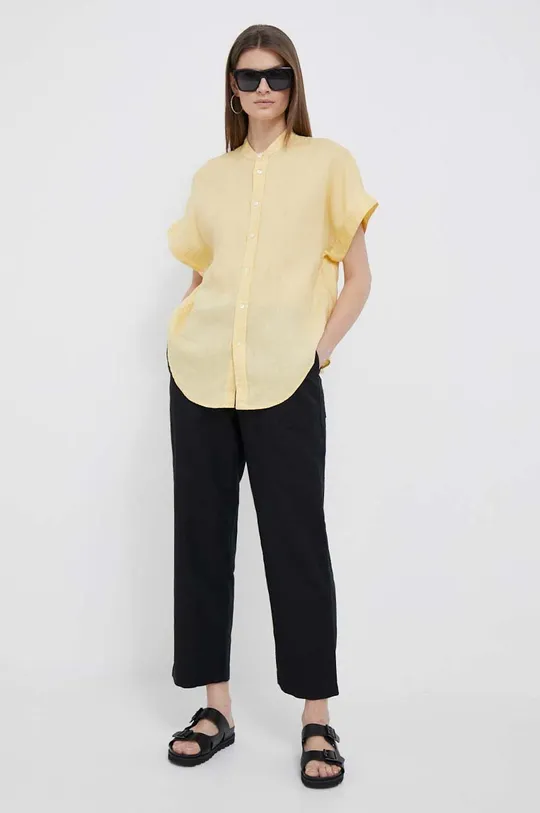 Polo Ralph Lauren koszula lniana żółty
