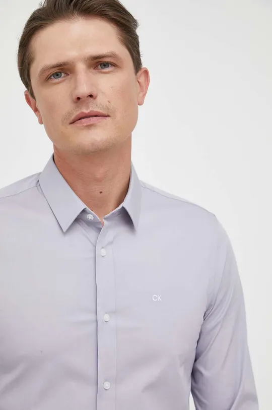 sivá Košeľa Calvin Klein Pánsky