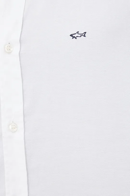 Βαμβακερό πουκάμισο Paul&Shark λευκό