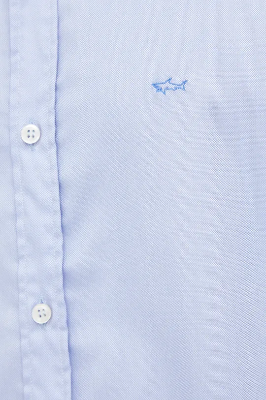 Βαμβακερό πουκάμισο Paul&Shark μπλε