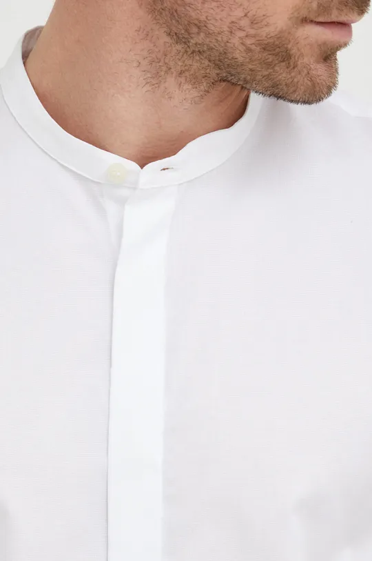 Βαμβακερό πουκάμισο Tiger Of Sweden λευκό