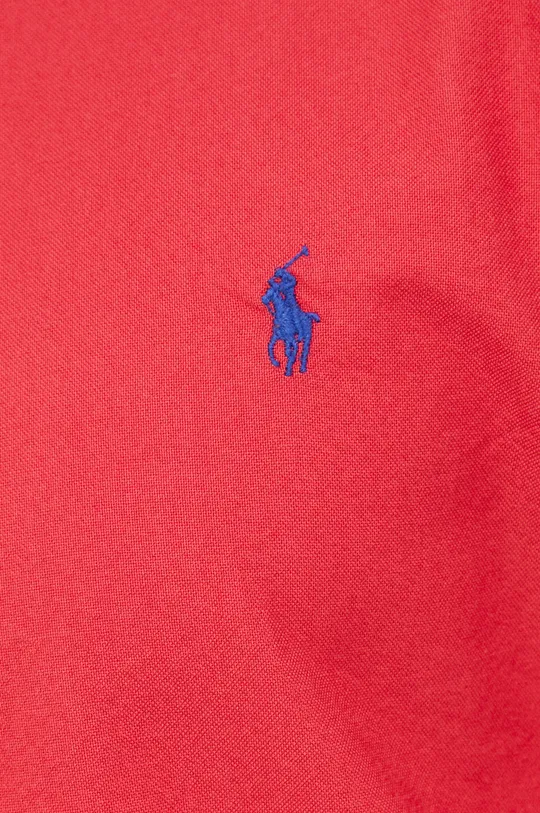 Хлопковая рубашка Polo Ralph Lauren красный