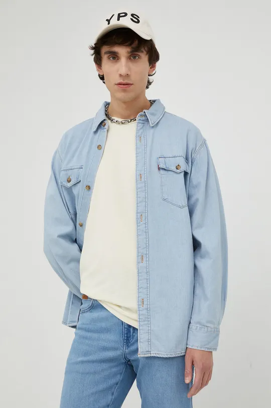 niebieski Levi's koszula jeansowa Męski