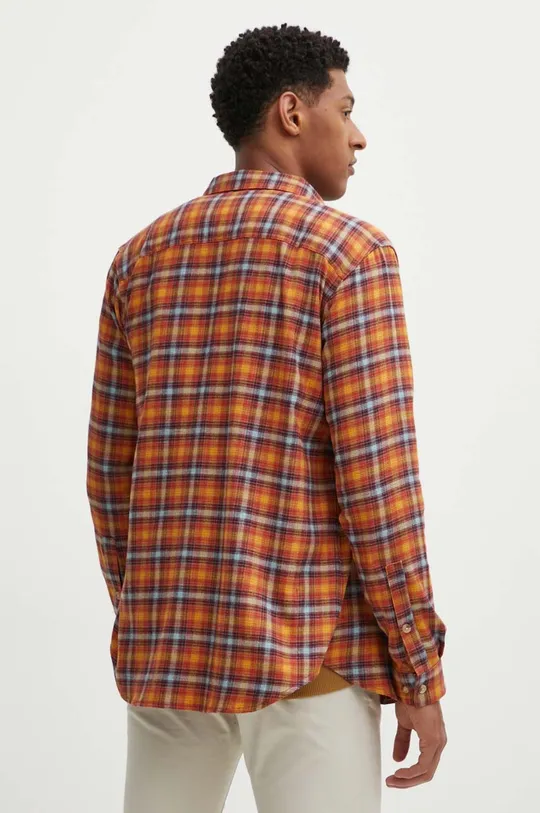 orange Columbia shirt Cornell Woods Flannel LS
