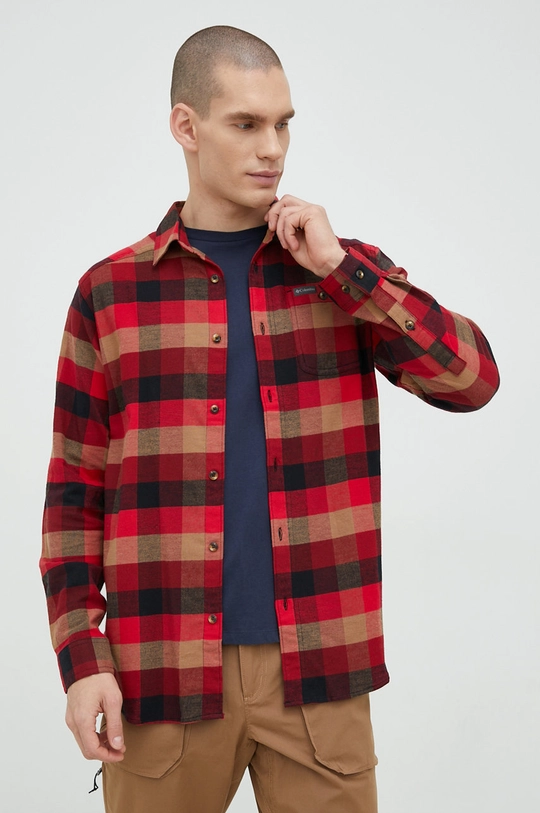 red Columbia shirt Cornell Woods Flannel LS Men’s