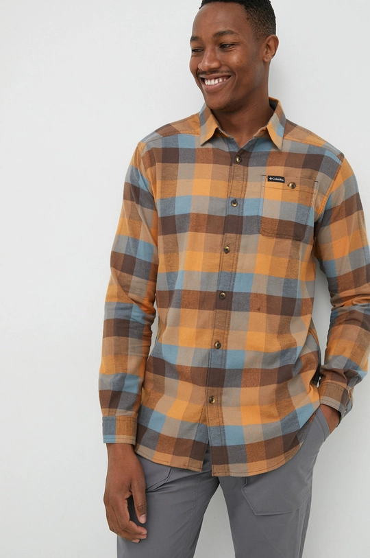 καφέ Πουκάμισο Columbia Cornell Woods Flannel LS Ανδρικά