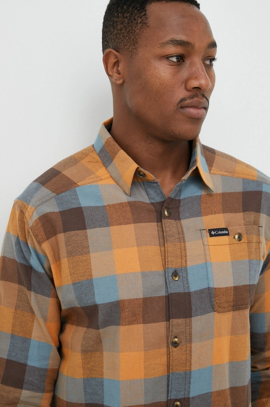 brown Columbia shirt Cornell Woods Flannel LS