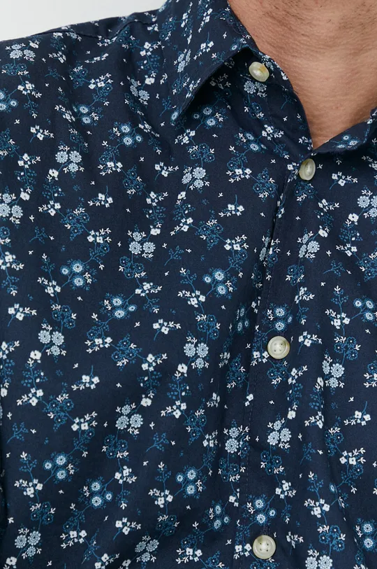 Βαμβακερό πουκάμισο Produkt by Jack & Jones σκούρο μπλε