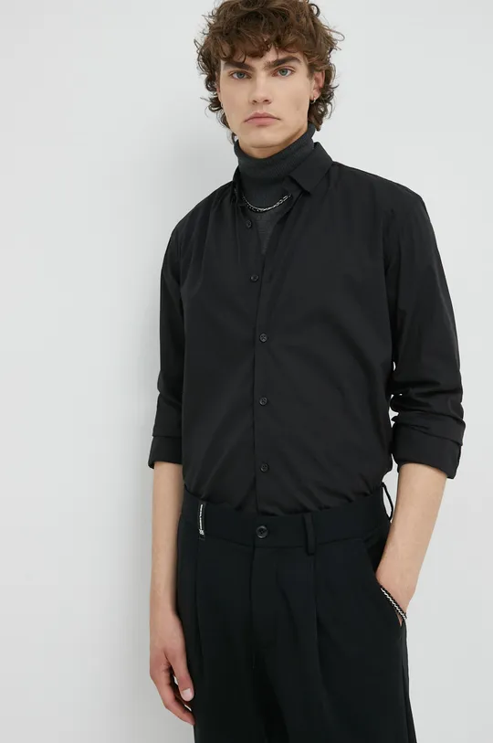 чёрный Рубашка Bruuns Bazaar Мужской