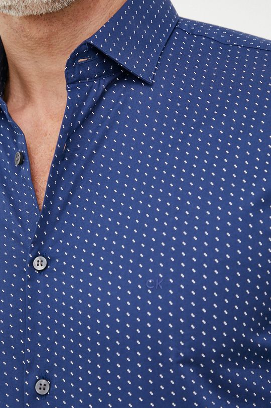 Bavlněné tričko Calvin Klein námořnická modř
