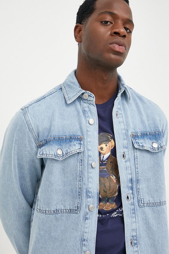 Sisley koszula jeansowa Męski