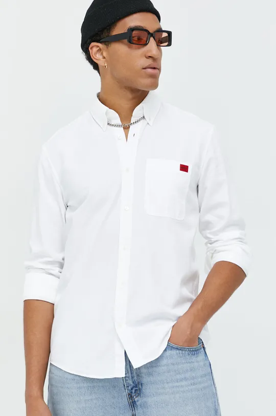 HUGO camicia in cotone bianco