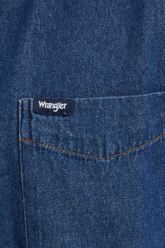 Τζιν πουκάμισο Wrangler σκούρο μπλε