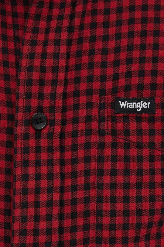 Wrangler koszula bawełniana czerwony