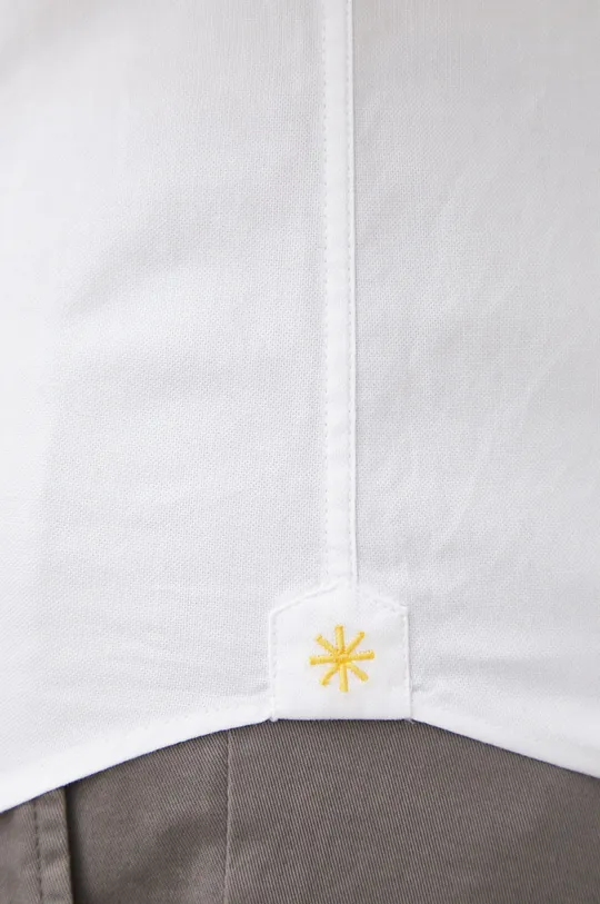 Βαμβακερό πουκάμισο Manuel Ritz λευκό