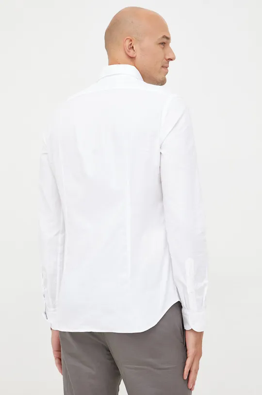 λευκό Βαμβακερό πουκάμισο Manuel Ritz
