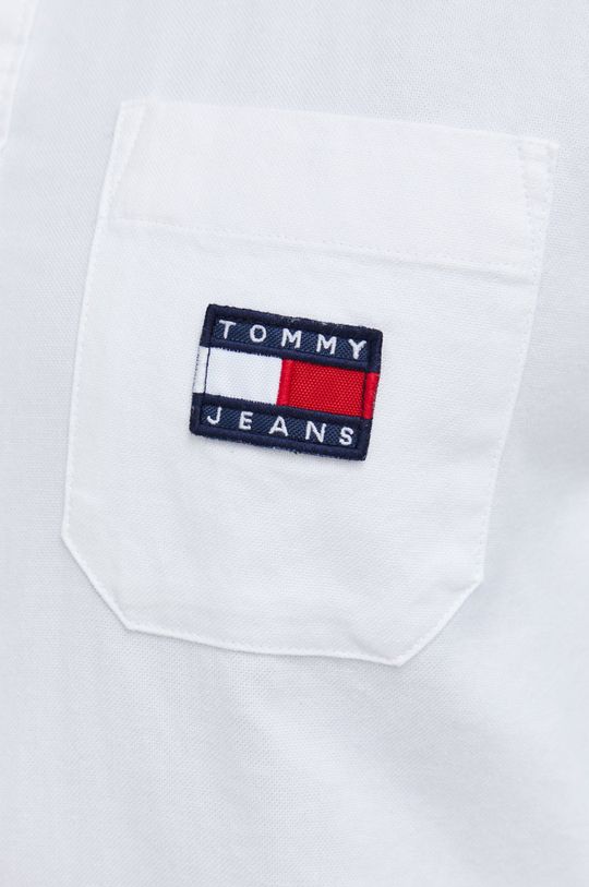 Tommy Jeans camasa din bumbac alb