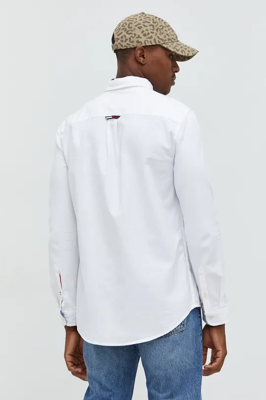 λευκό Βαμβακερό πουκάμισο Tommy Jeans
