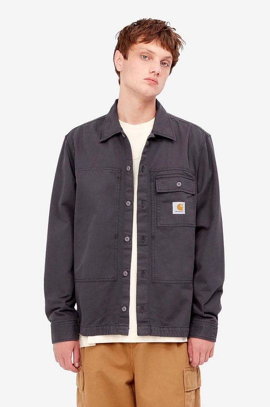 fialová Košile Carhartt WIP Charter Shirt Pánský