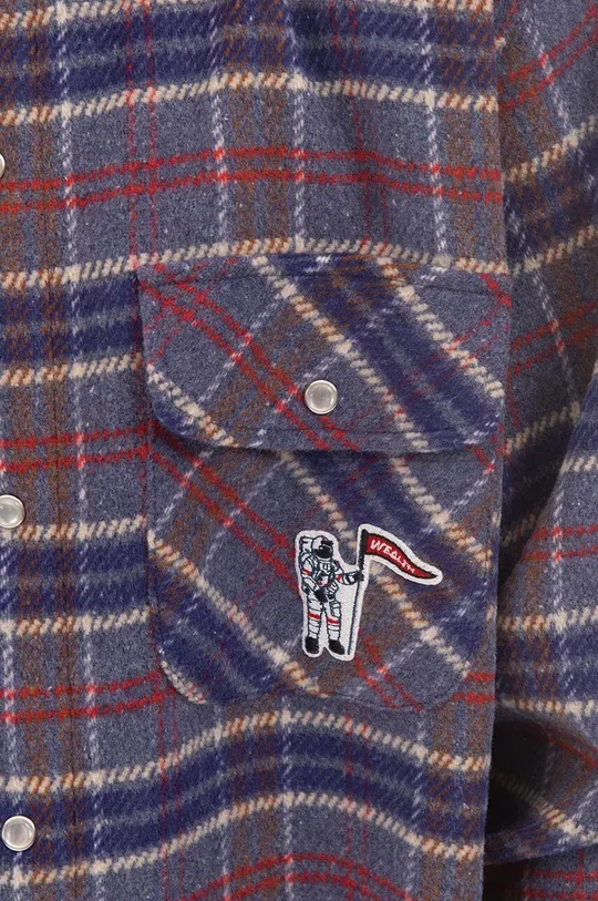 violet Billionaire Boys Club wool blend shirt Check