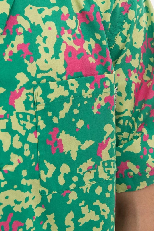 green Billionaire Boys Club cotton shirt Jungle Camo Camp Collar