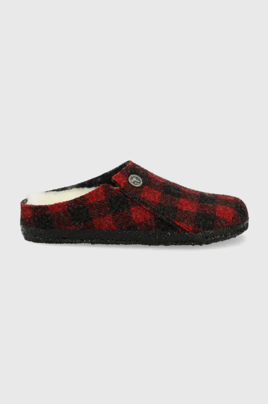 rosso Birkenstock pantofole in lana bambino/a Ragazzi