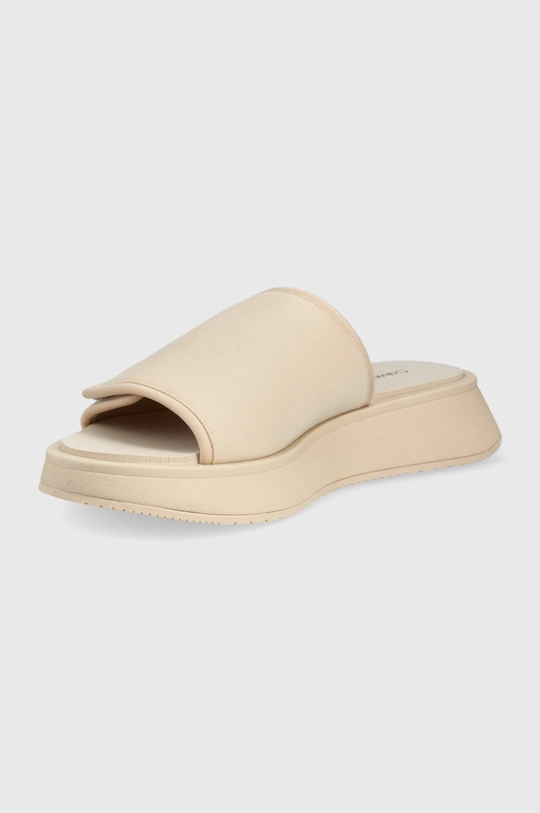 Calvin Klein Jeans klapki One-strap Sandal YW0YW00672.AF6 Cholewka: Materiał tekstylny, Wnętrze: Materiał tekstylny, Podeszwa: Materiał syntetyczny