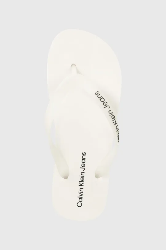 biały Calvin Klein Jeans japonki Beach Sandal Flatform YW0YW00716.YAF