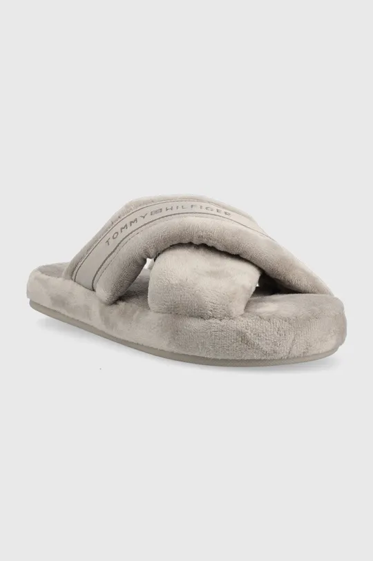 Kućne papuče Tommy Hilfiger Comfy Home Slippers With Straps siva