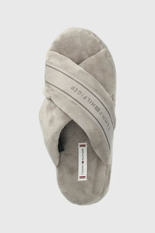 szary Tommy Hilfiger kapcie Comfy Home Slippers With Straps