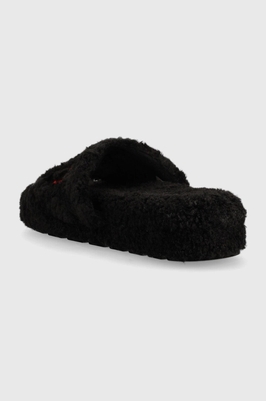 Polo Ralph Lauren papucs Black Chunky Sherpa  Szár: textil Belseje: textil Talp: szintetikus anyag