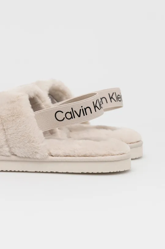 Papuče Calvin Klein Jeans Home Slipper Fakefur Elastic  Zvršok: Textil Vnútro: Textil Podrážka: Syntetická látka