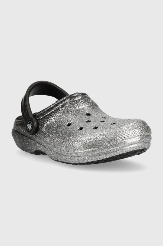 Παντόφλες Crocs ασημί