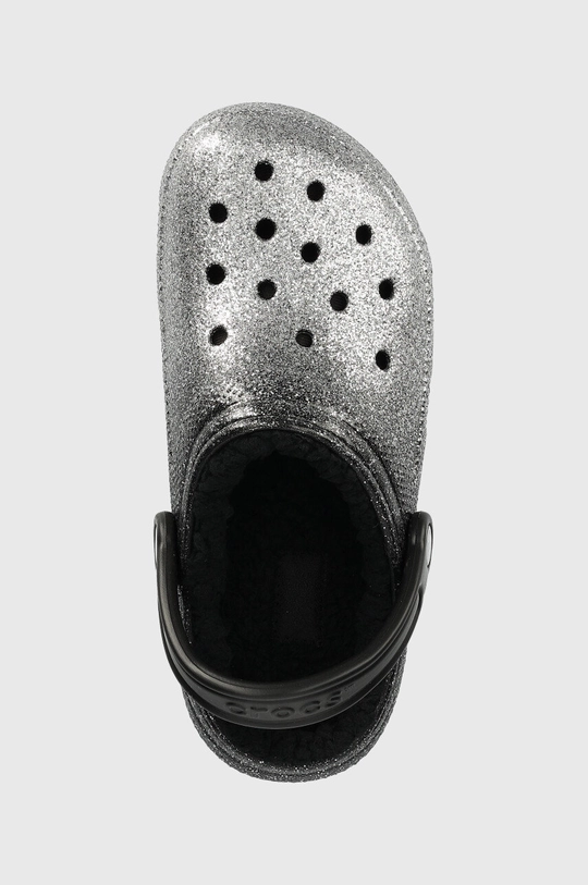 strieborná Šľapky Crocs Classic Glitter Lined Clog