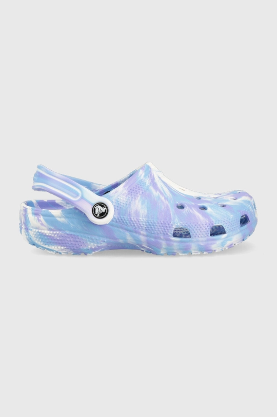 μπλε Παντόφλες Crocs Classic Marbled Clog Γυναικεία