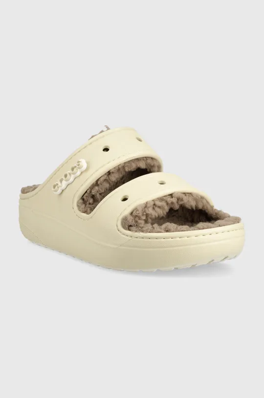 Papuče Crocs Classic Cozzzy Sandal béžová